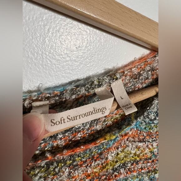 Soft Surroundings Nikia Multicolor Space Dye Knit Crewneck Sweater - Picture 7 of 7